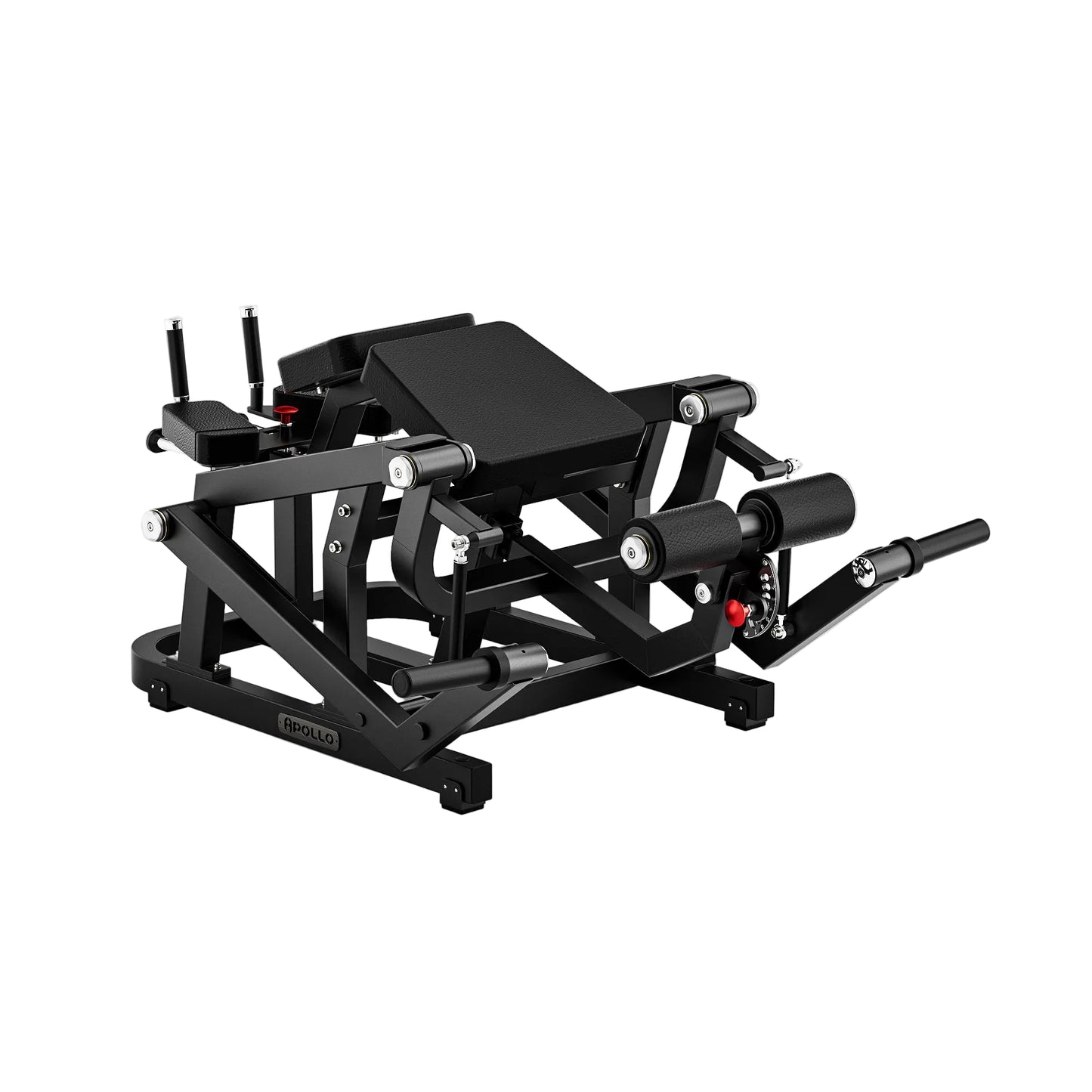 Black gym machine on a white background