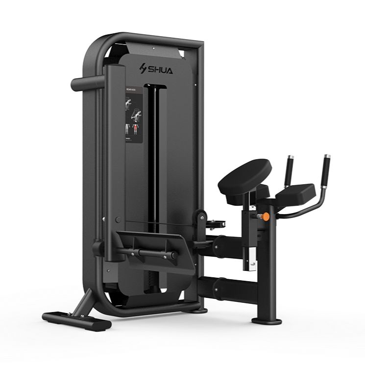Black gym machine with 'SHUHA' branding on a white background