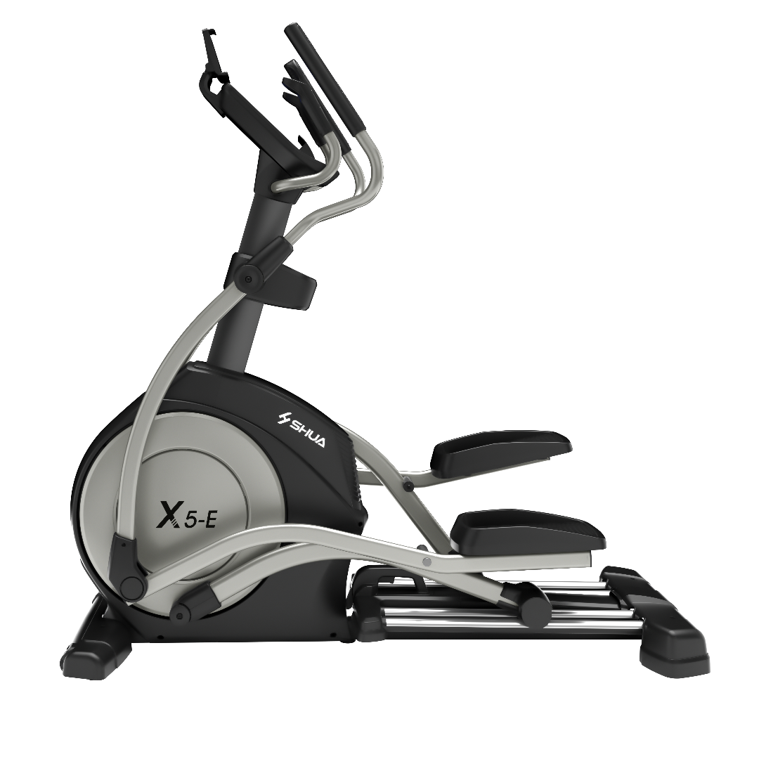 SHUA - Semi Commercial Elliptical Cross Trainer Side View - Apollo Fitness