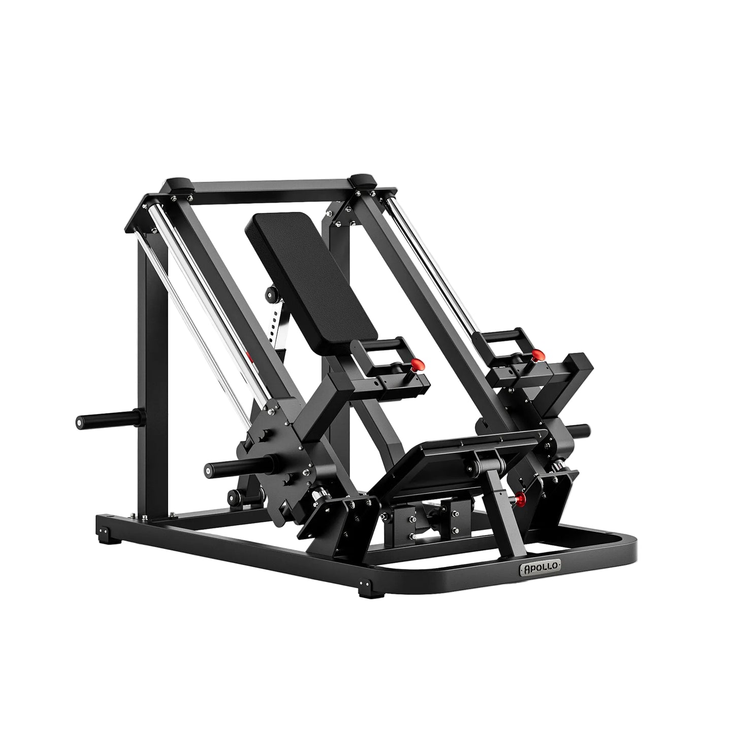 Black gym machine on a white background