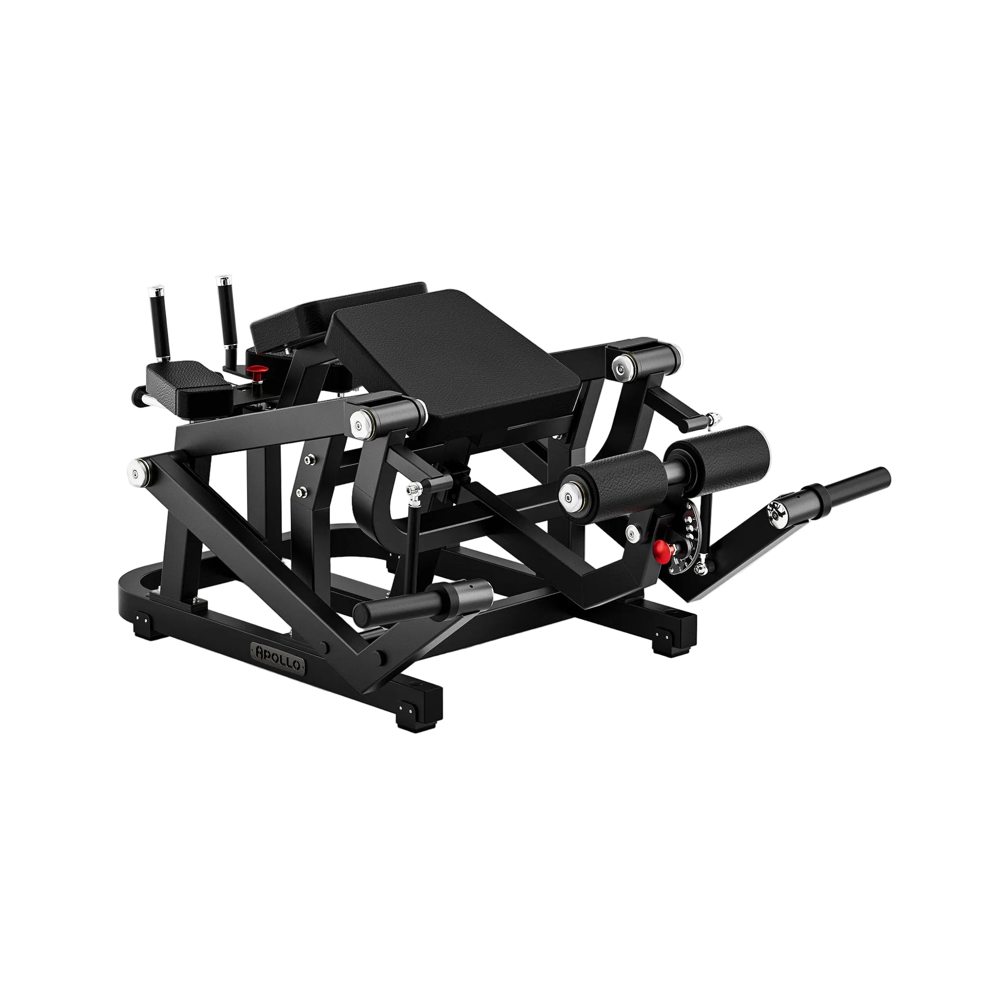 Black gym machine on a white background