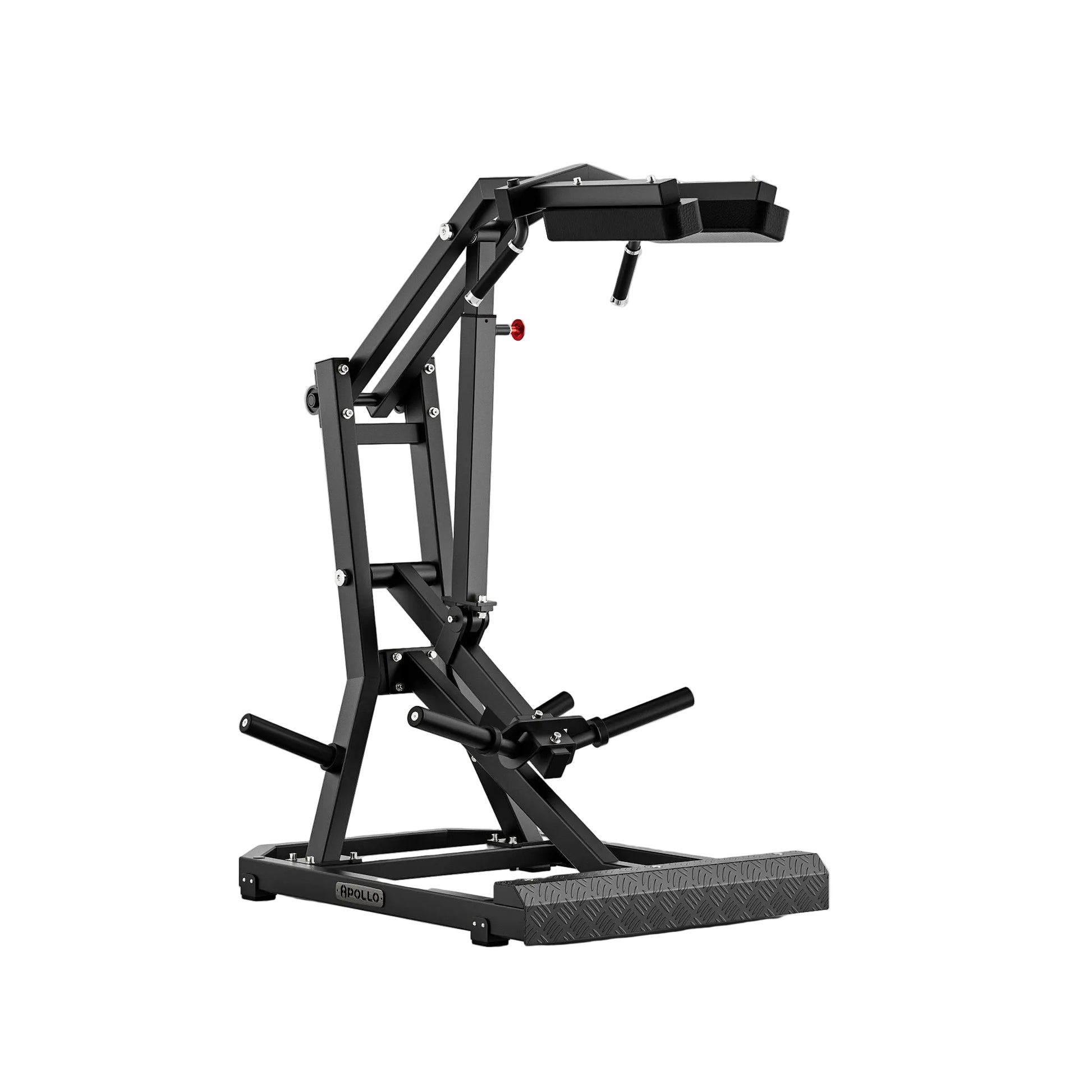 Black gym machine on a white background