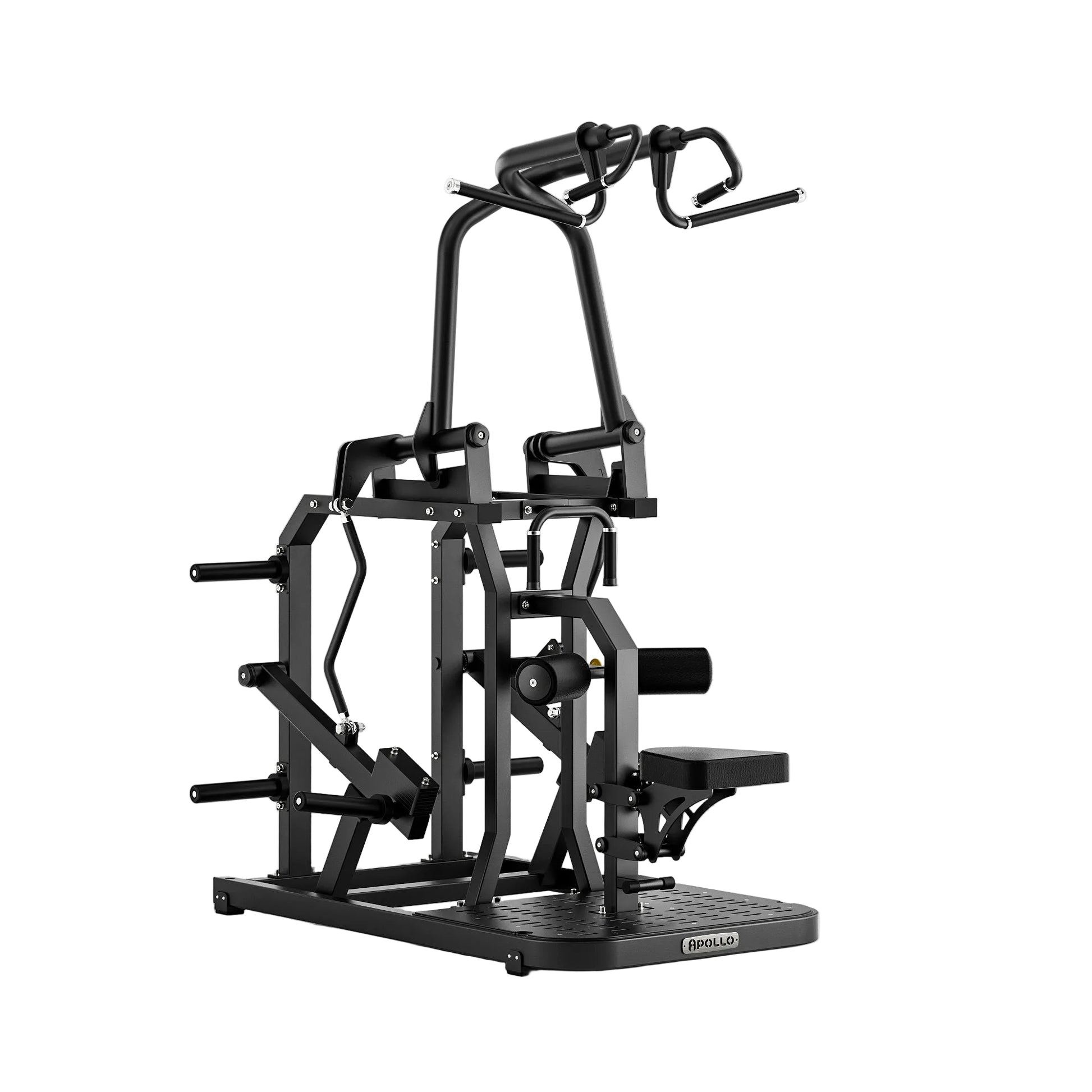 Black gym machine on a white background