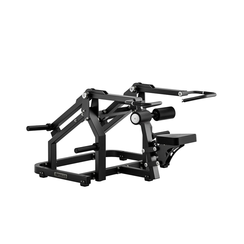 Black gym machine on a white background