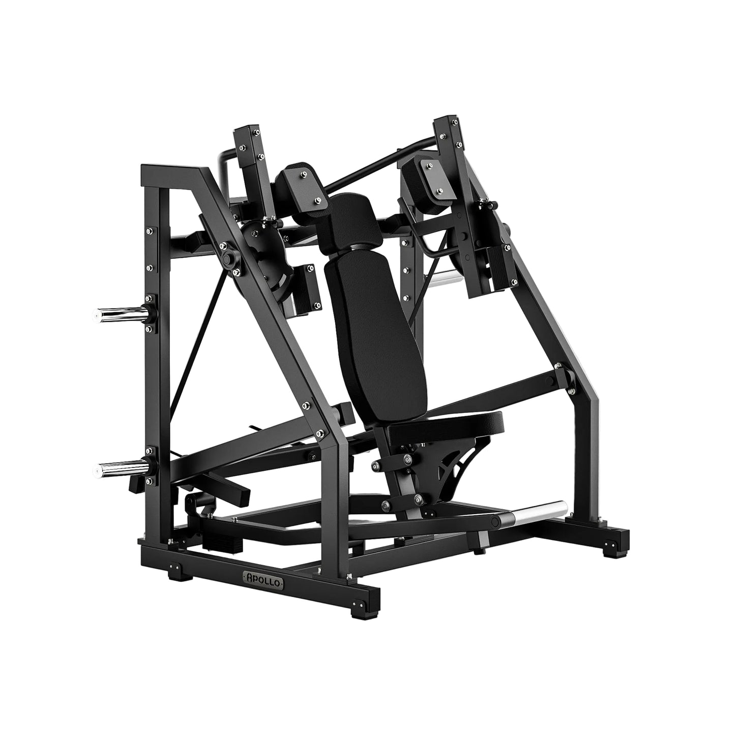 Black gym machine on a white background