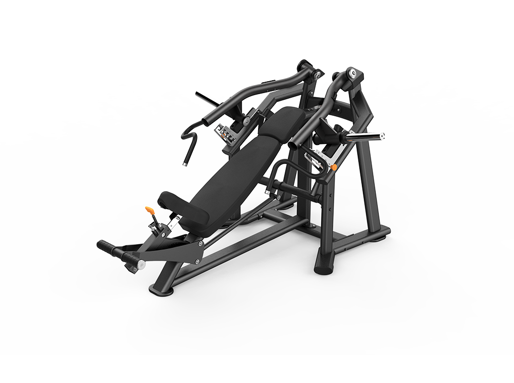 Black gym machine on a white background
