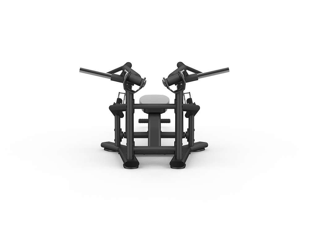 Black gym machine on a white background