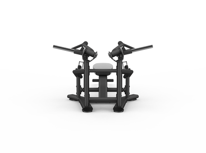 Black gym machine on a white background