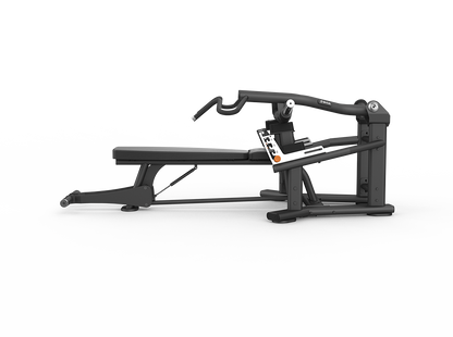 Black weightlifting machine on a white background