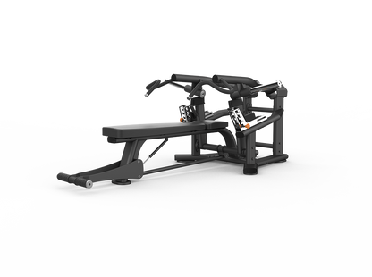 Black gym machine on a white background
