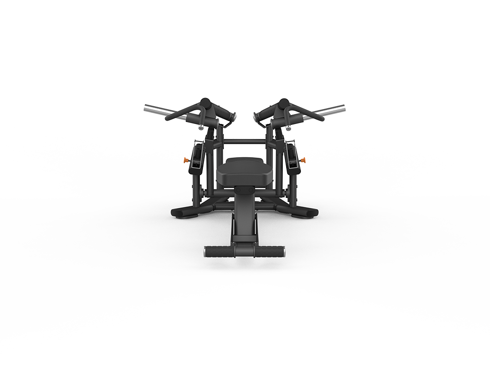 Black metal frame on a white background