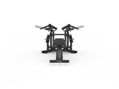 Black metal frame on a white background