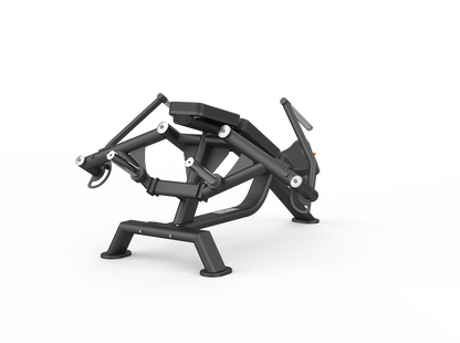 Black metal stand on a white background