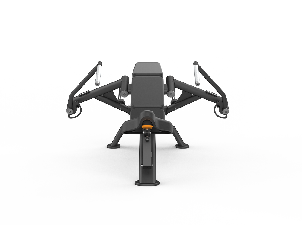 Black gym machine on a white background