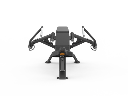 Black gym machine on a white background