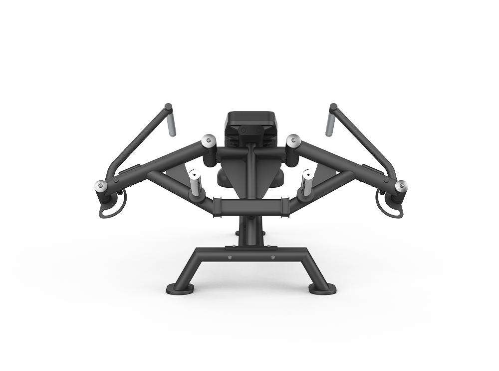 Black gym machine on a white background