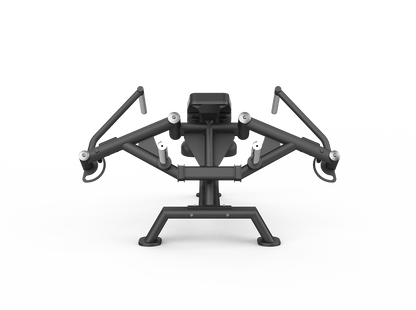 Black gym machine on a white background