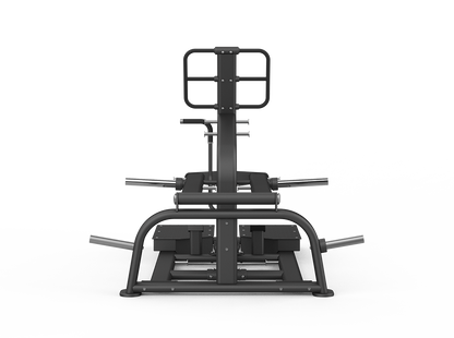 Black gym machine on a white background