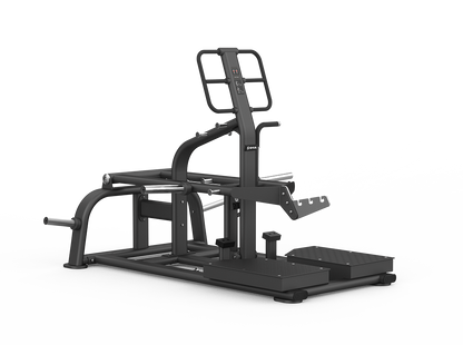 Black gym machine on a white background