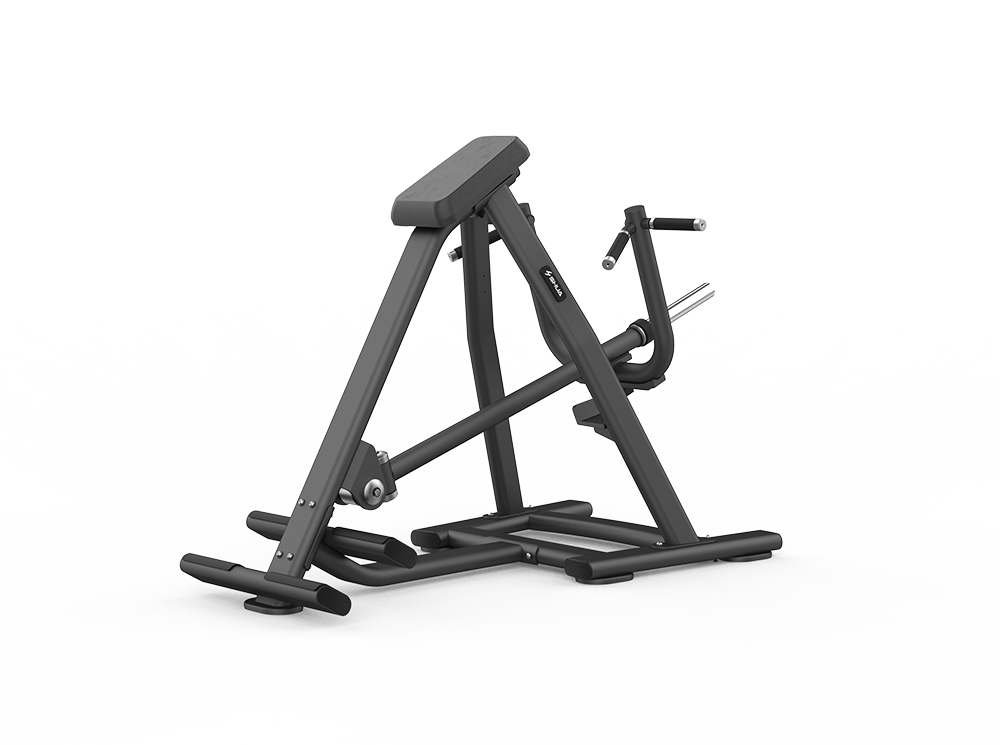 Black weight lifting machine on a white background