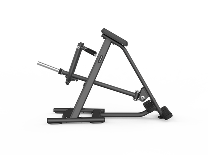 Black weightlifting machine on a white background