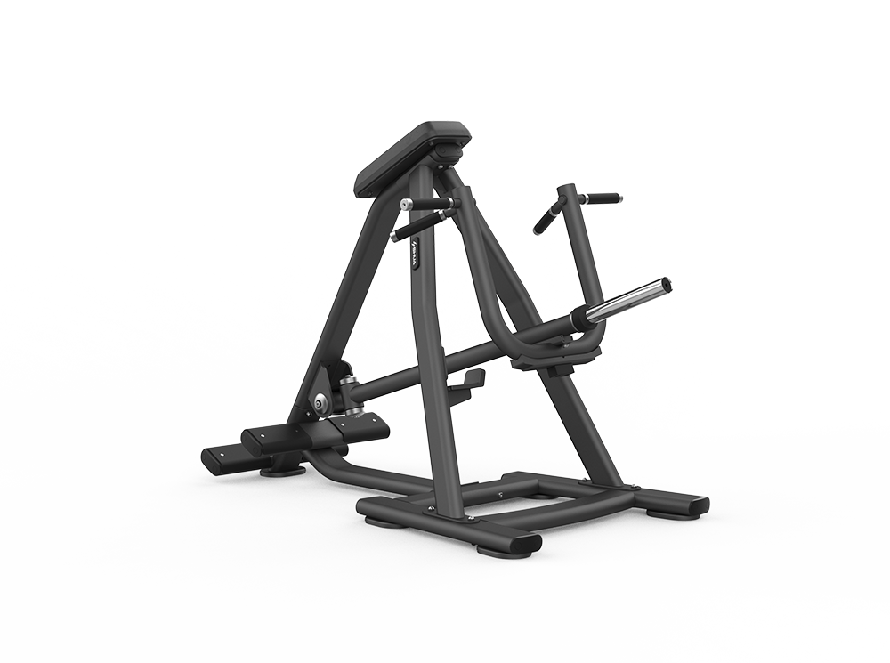 Black gym machine on a white background