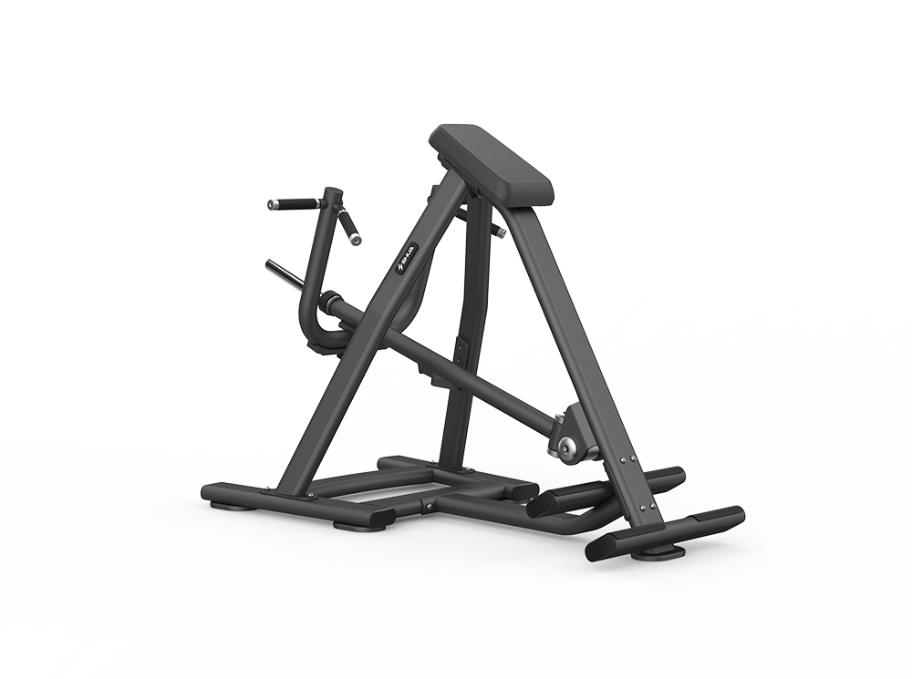 Black gym machine on a white background