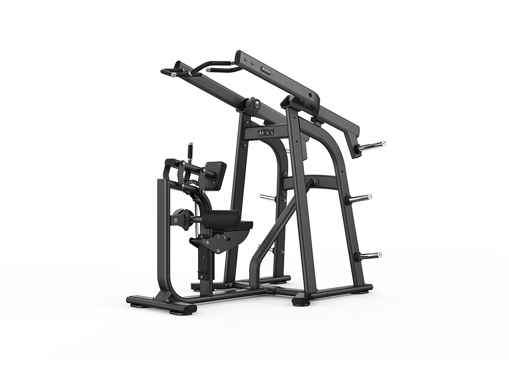 Black gym machine on a white background