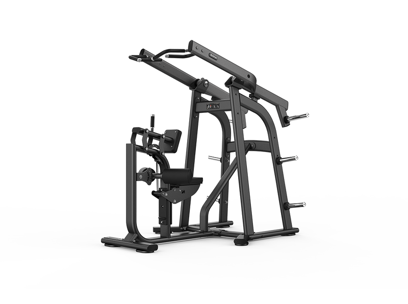 Black gym machine on a white background