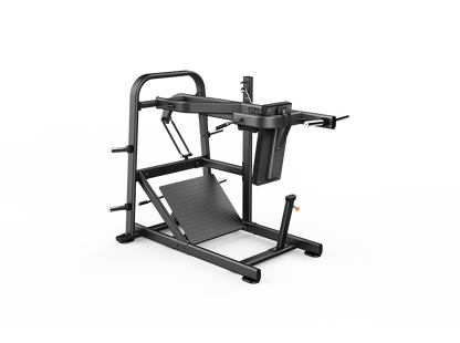 Black gym machine on a white background