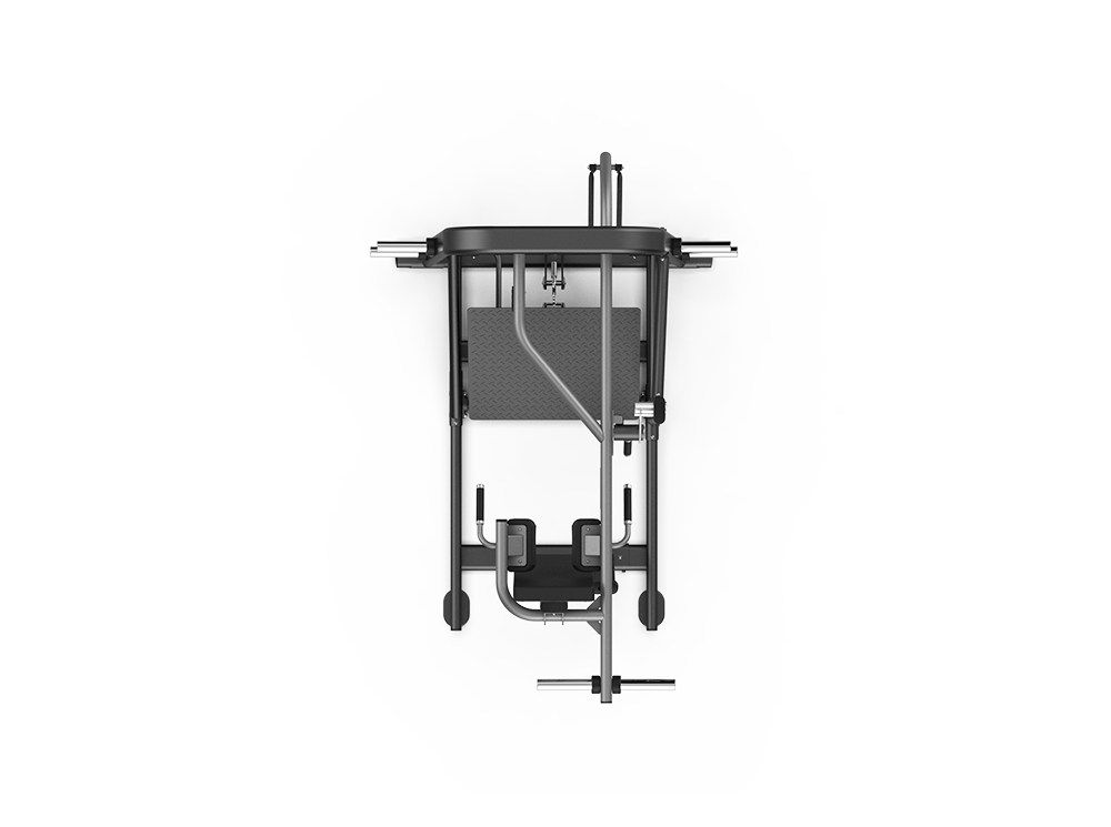 Mechanical device with a cylindrical component on a white background