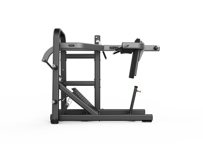 Gray gym machine on a white background