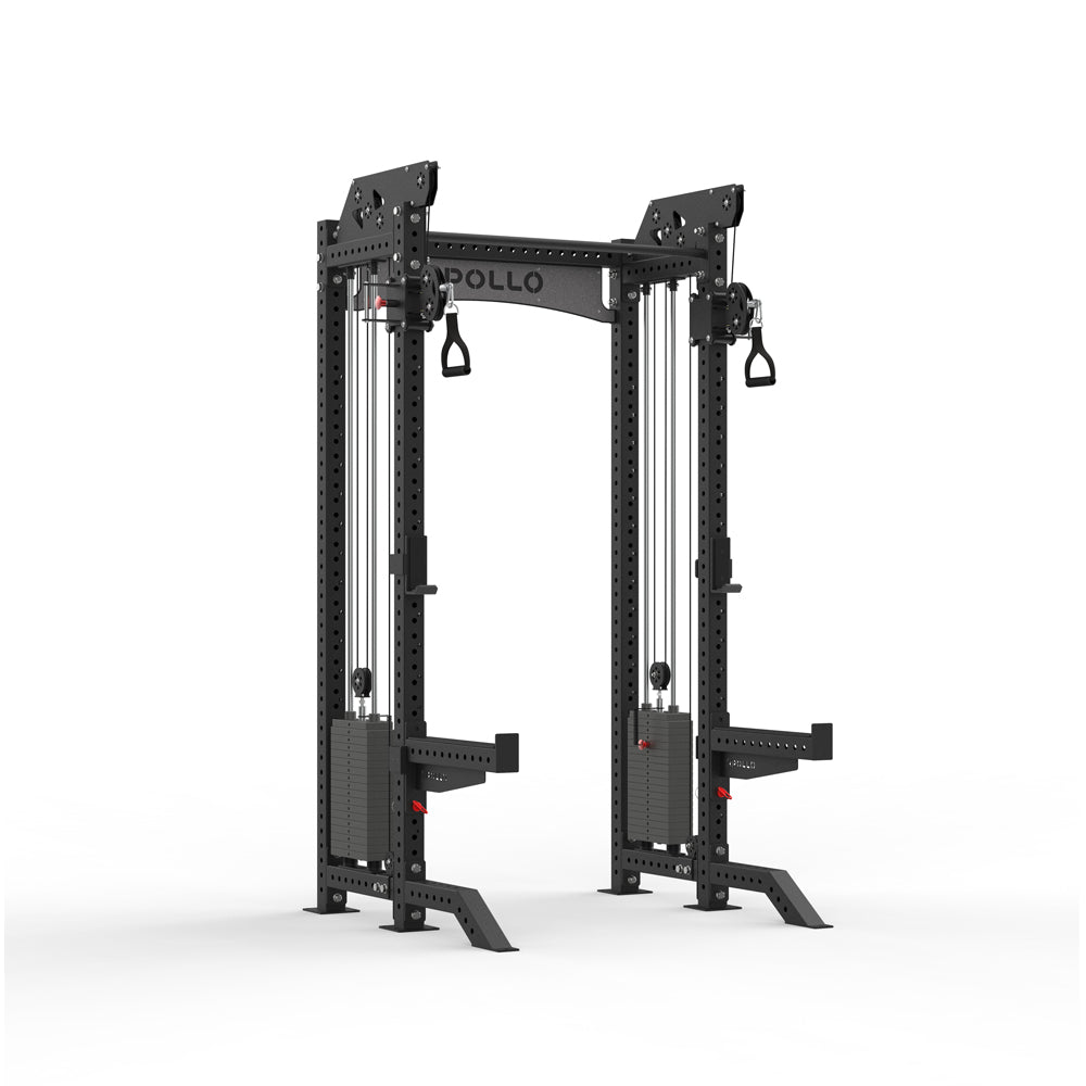 Black Pollo fitness equipment on a white background