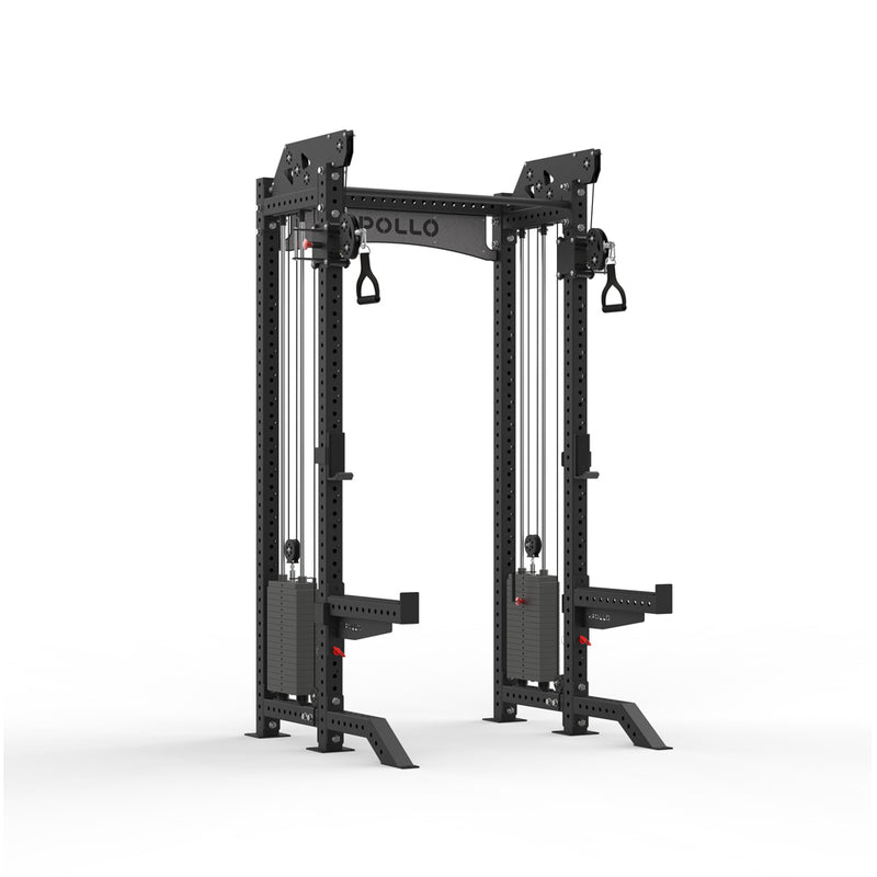 Black Pollo fitness equipment on a white background