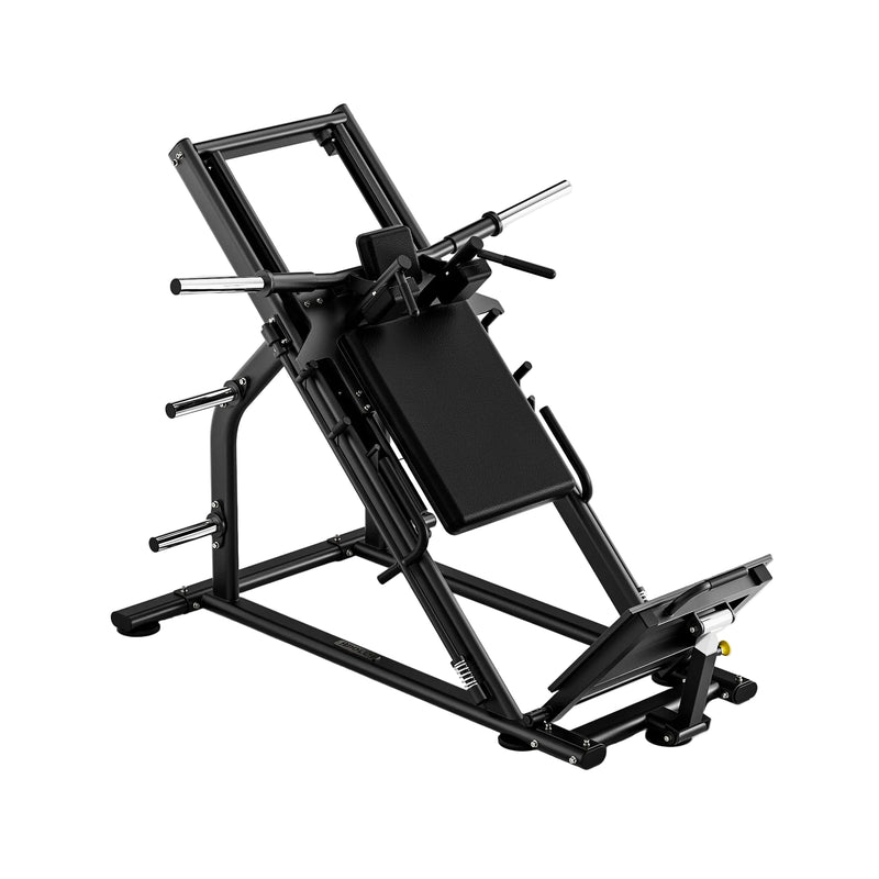 Black gym machine on a white background