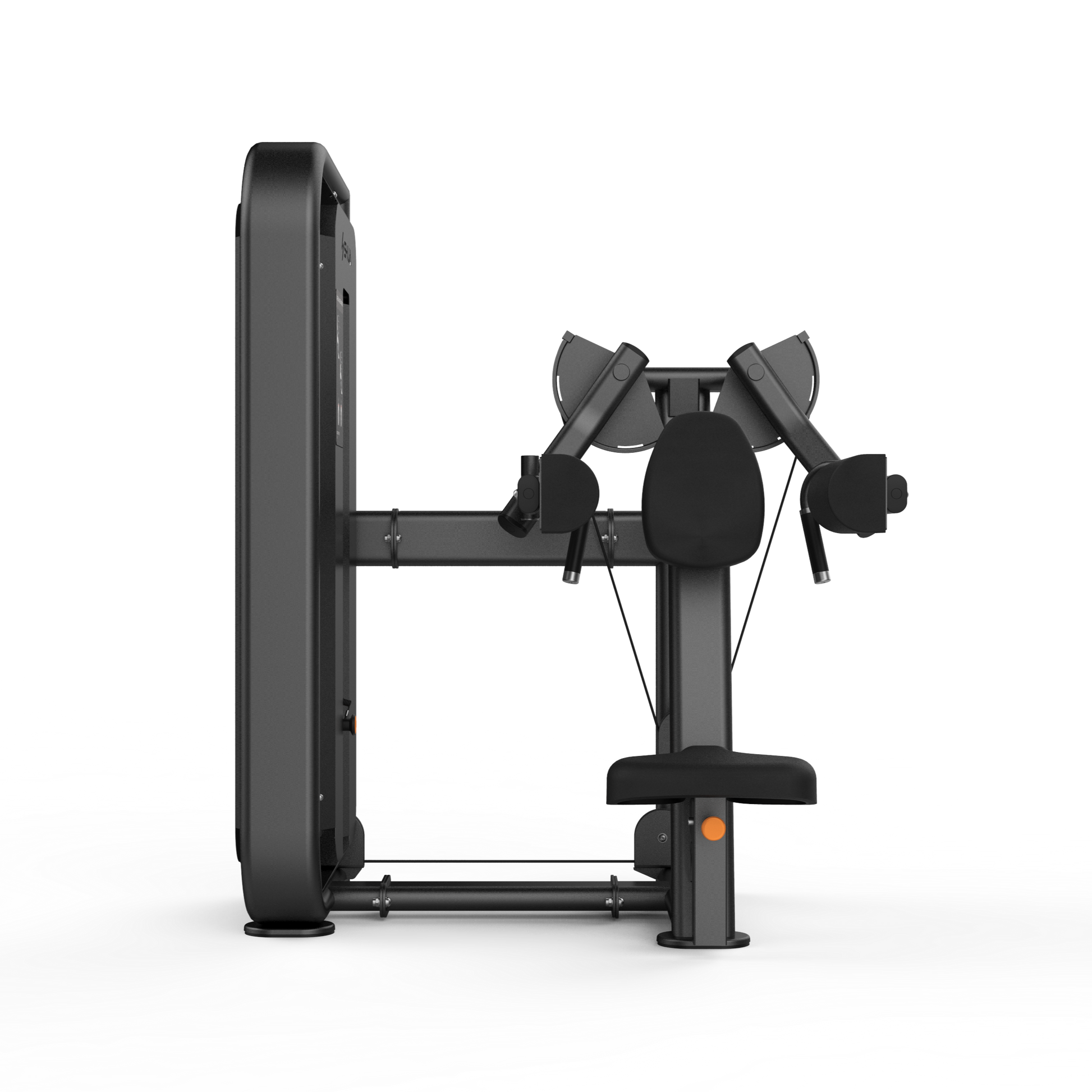 Black gym machine on a white background