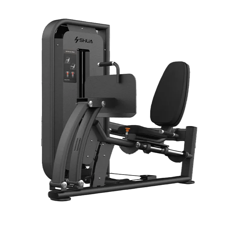 Black gym machine with 'Shuva' branding on a white background