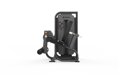 Black gym machine on a white background