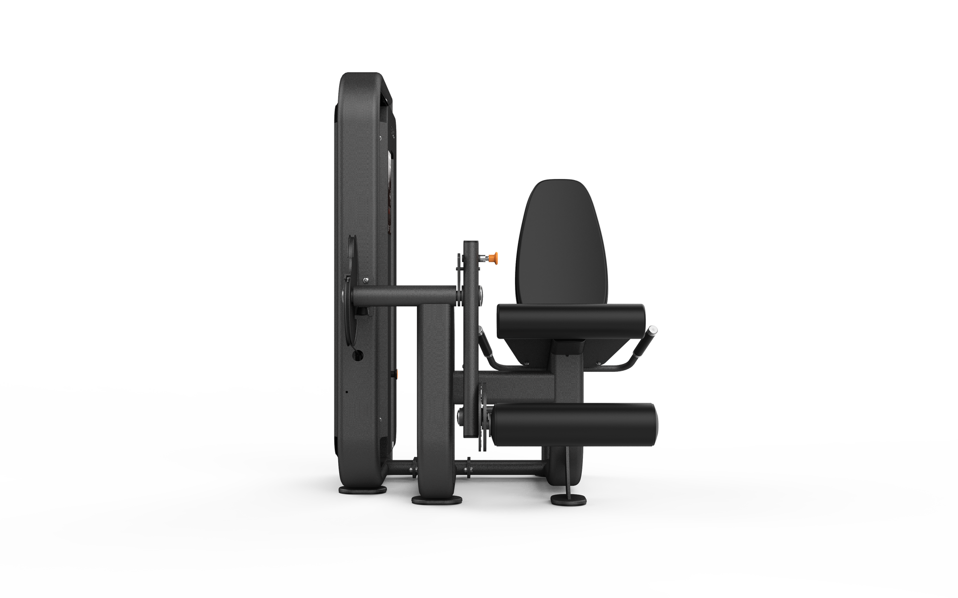 Black gym machine on a white background