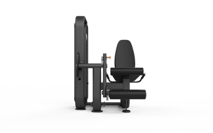 Black gym machine on a white background