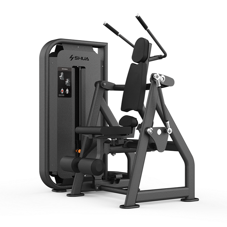 Black gym machine with 'Shuva' branding on a white background