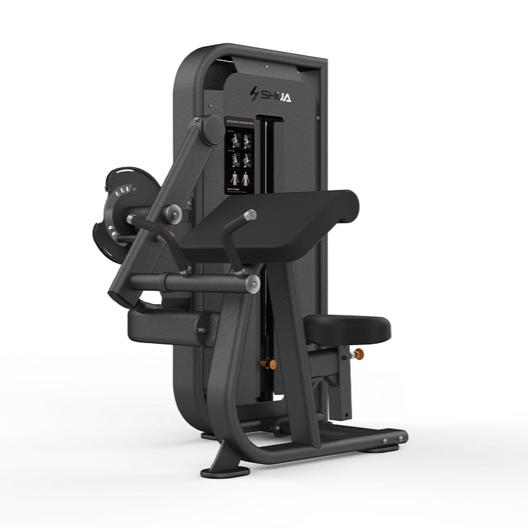 Black gym machine on a white background