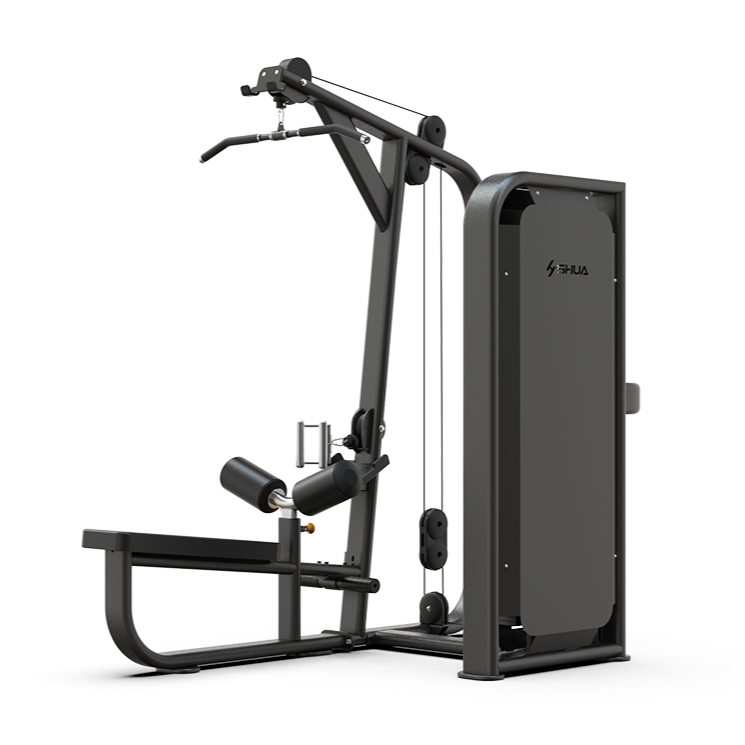 Black gym machine on a white background