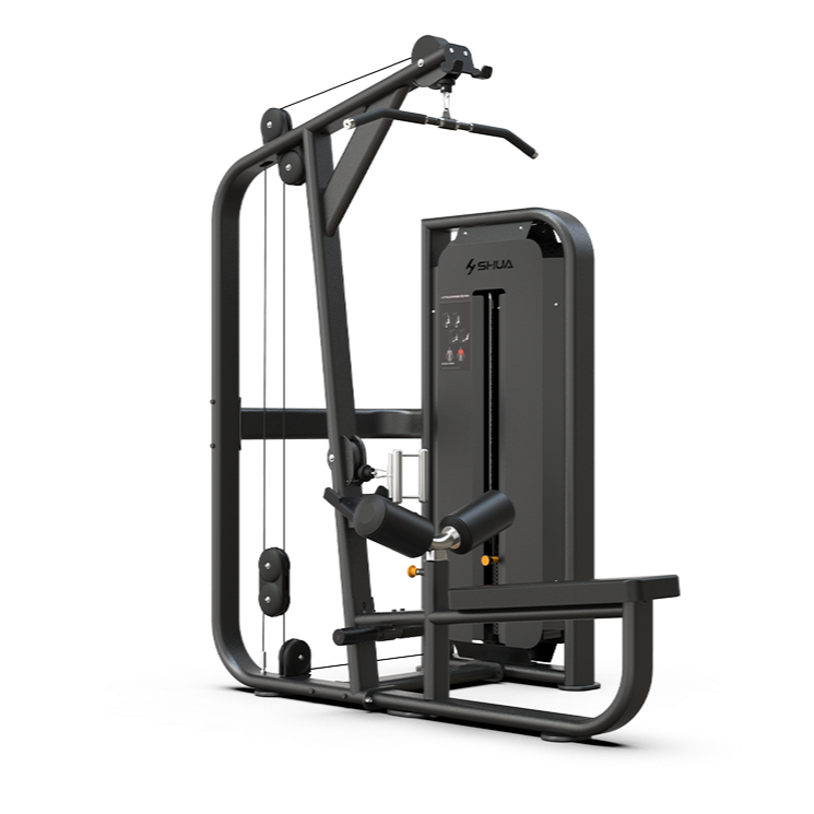 Black gym machine on a white background