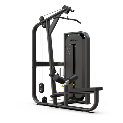 Black gym machine on a white background