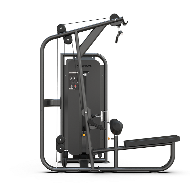 Black gym machine on a white background