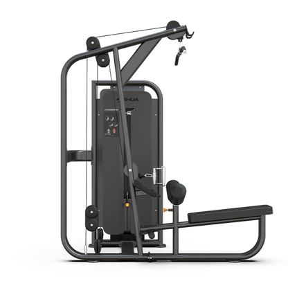 Black gym machine on a white background