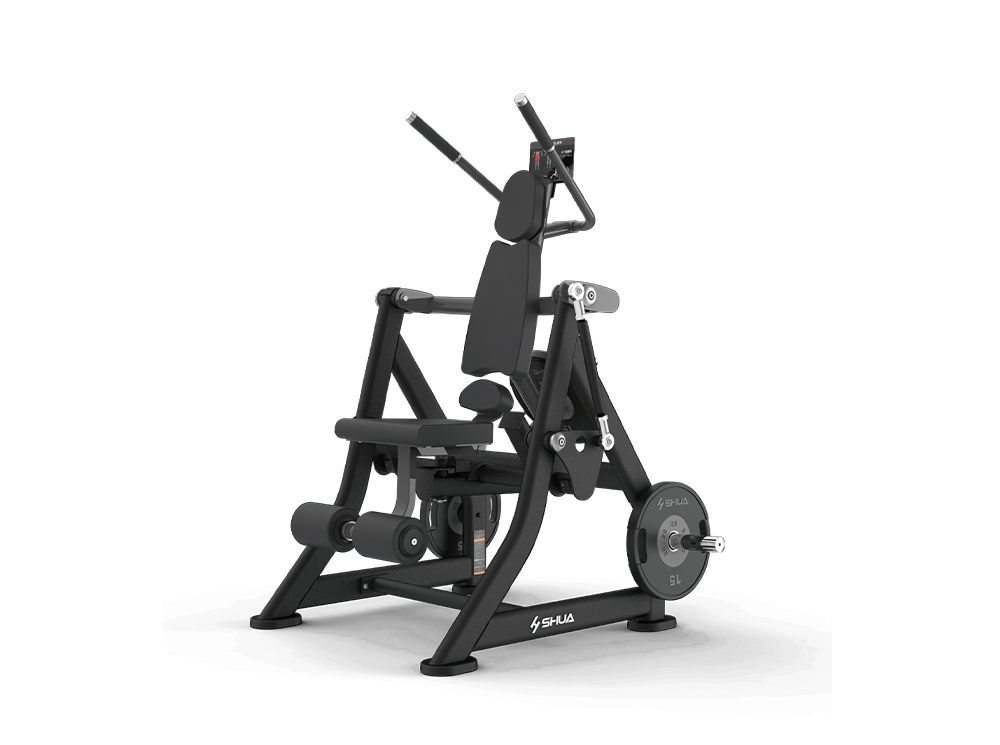 Black weightlifting machine on a white background