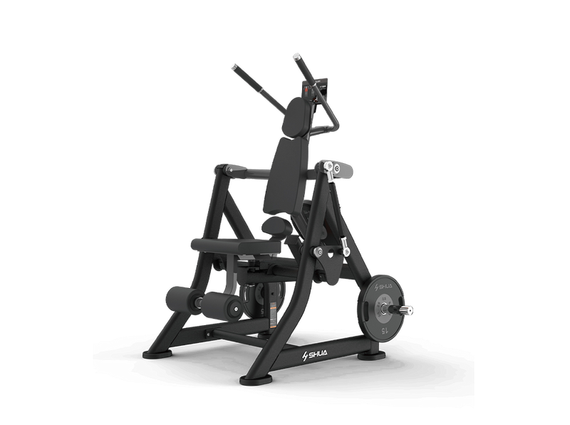 Black weightlifting machine on a white background