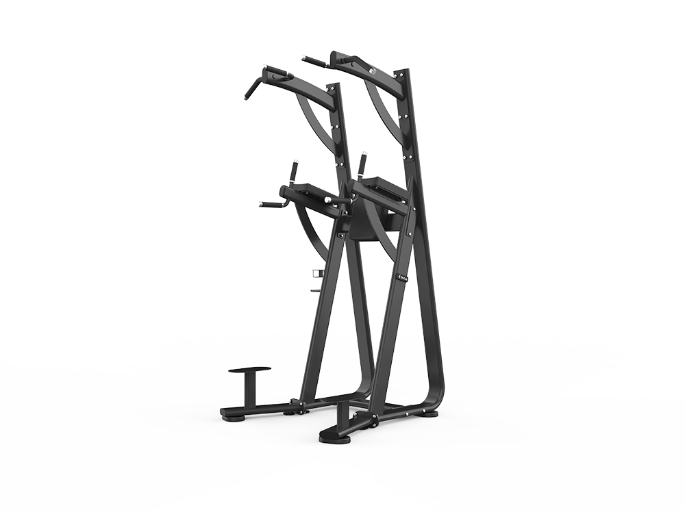 Black fitness equipment on a white background